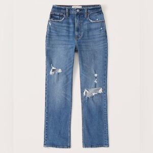 Abercrombie Curve Love Ultra High Rise Ankle Straight Jean Size 27/4